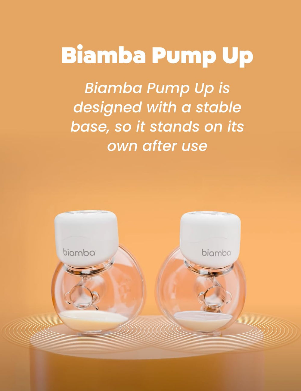 Biamba Pump Up sealed system prevents leaks during pumping sessions.