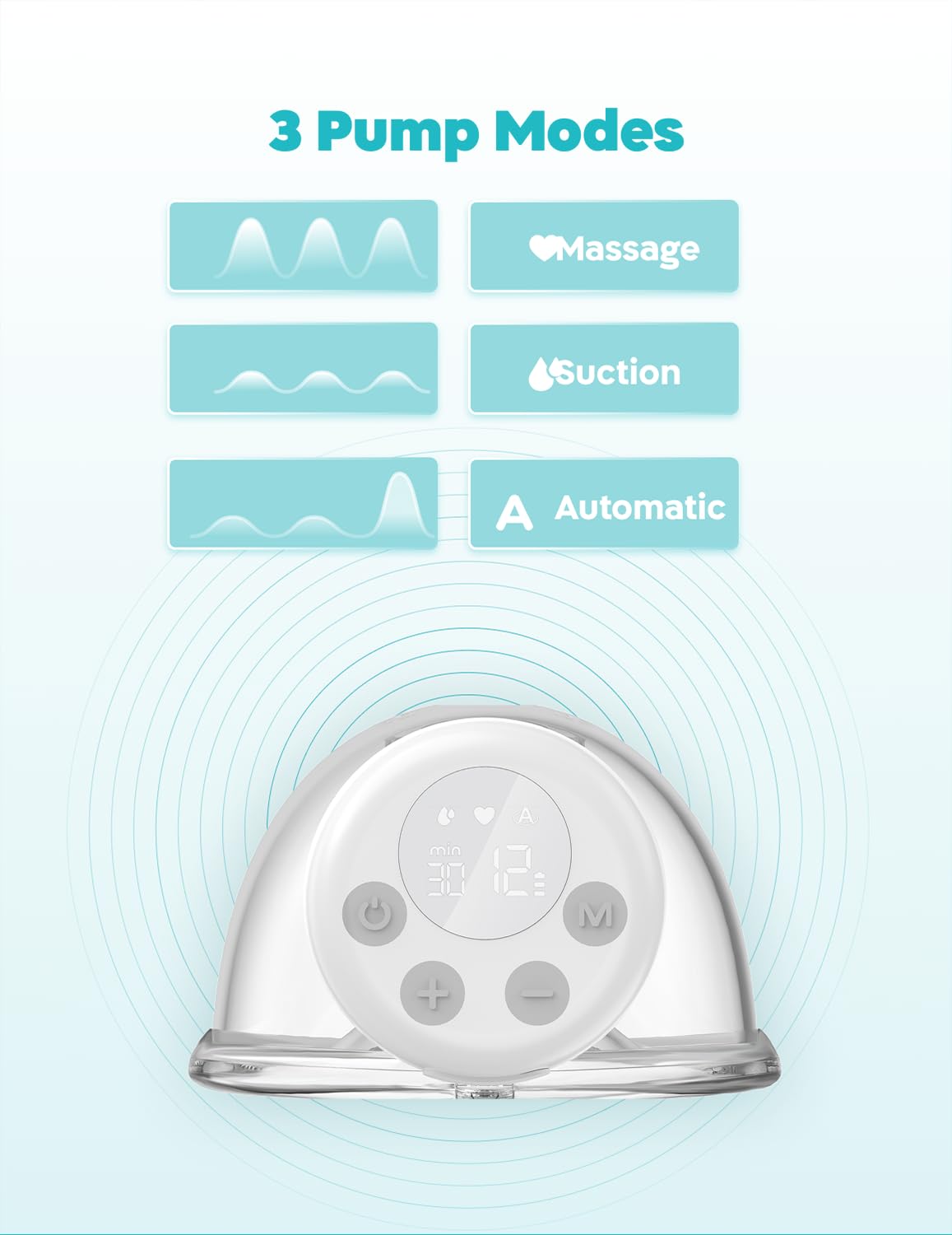 Biamba Pump Up ultra-quiet motor supports pumping anytime without disturbance.