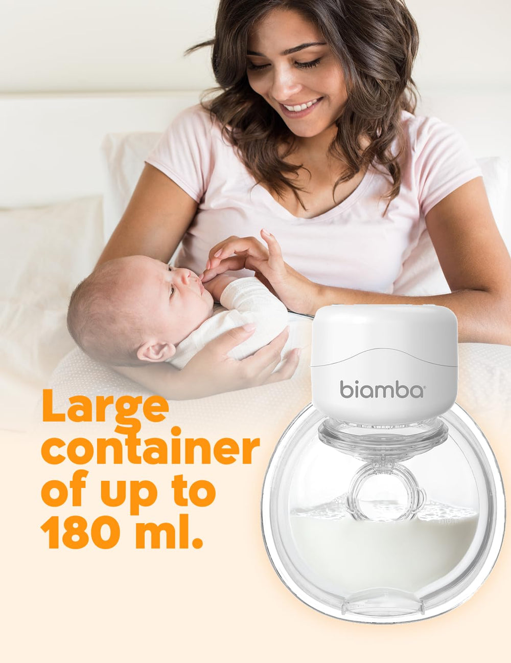 Biamba Pump Up wireless in-bra setup enabling hands-free movement.