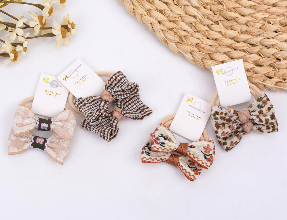 BIANHUAN hair ties with bows on a girl for everyday wear