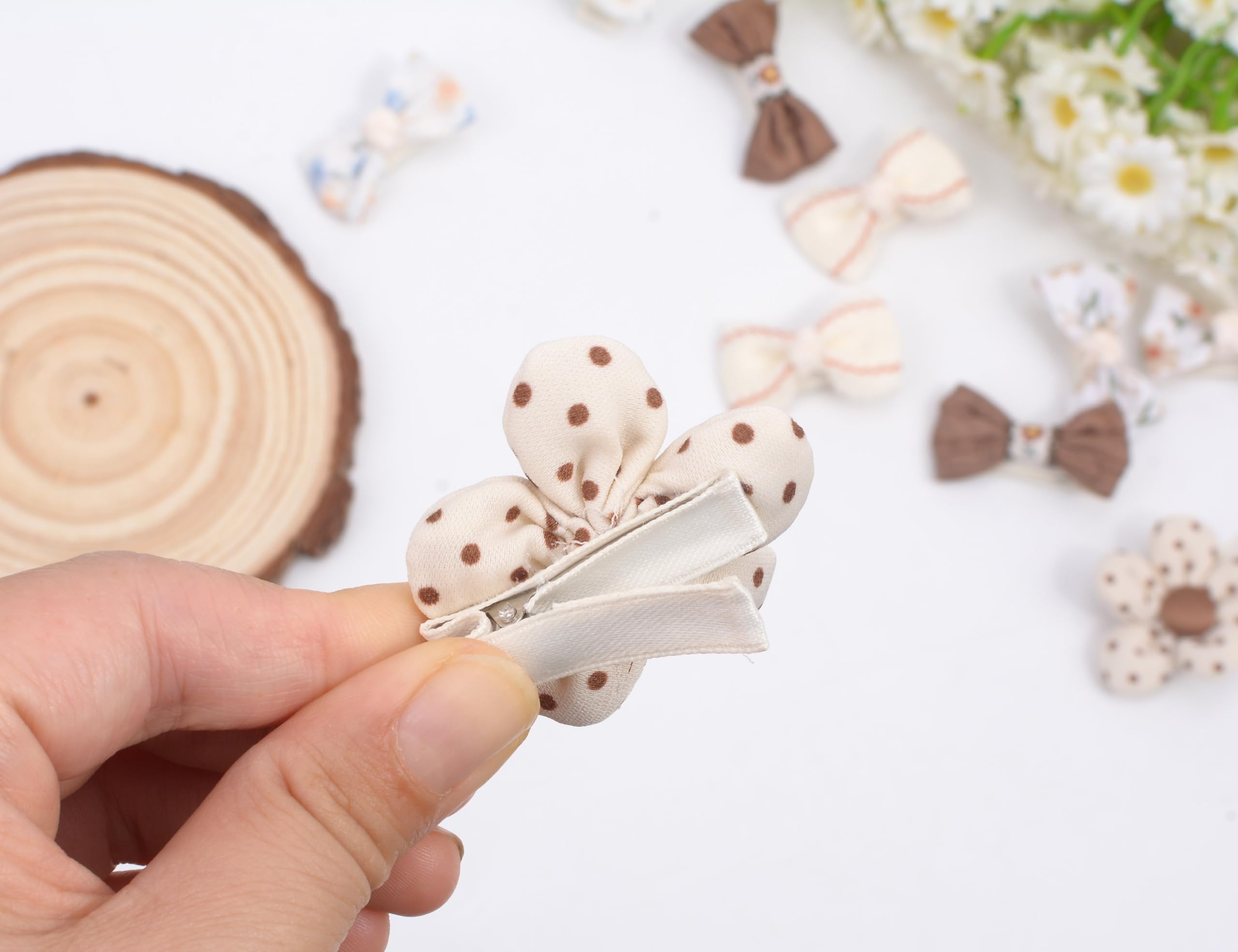 BIANHUAN baby hair bow clip non-slip design for thin hair