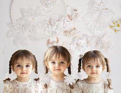 BIANHUAN baby hair ties set-a 1-2 inch elastic band close-up showing gentle stretch