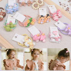 BIANHUAN baby hair ties assorted colors closeup highlighting non-slip grip for active play