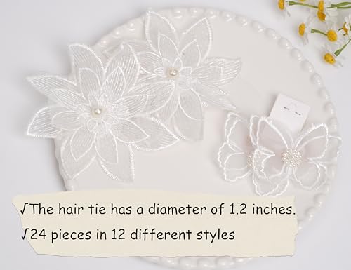 BIANHUAN baby hair ties set-a butterflies-flowers-pearls design for versatile daily wear