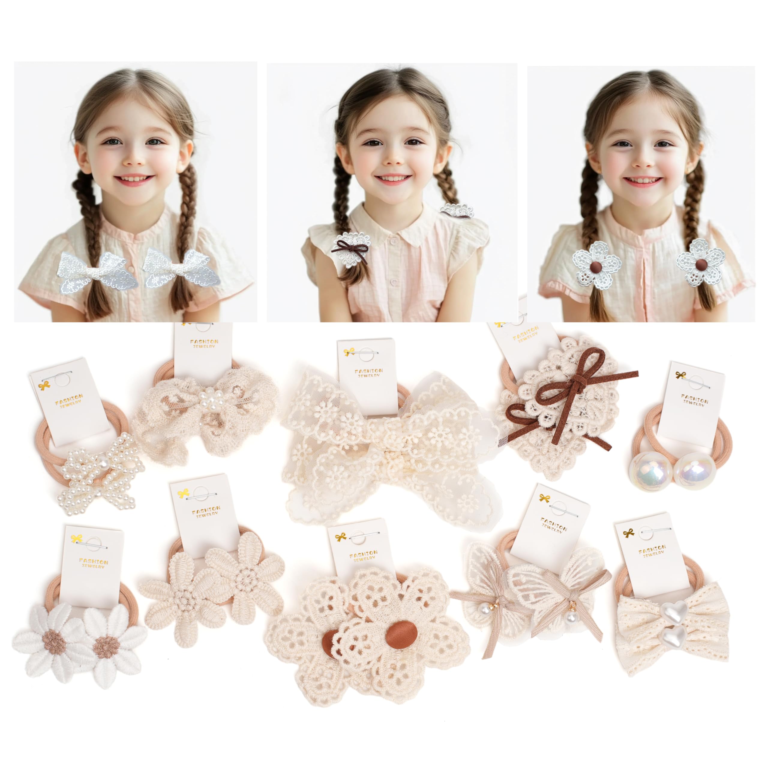 BIANHUAN baby hair ties with bows in gift-ready packaging for gifting.