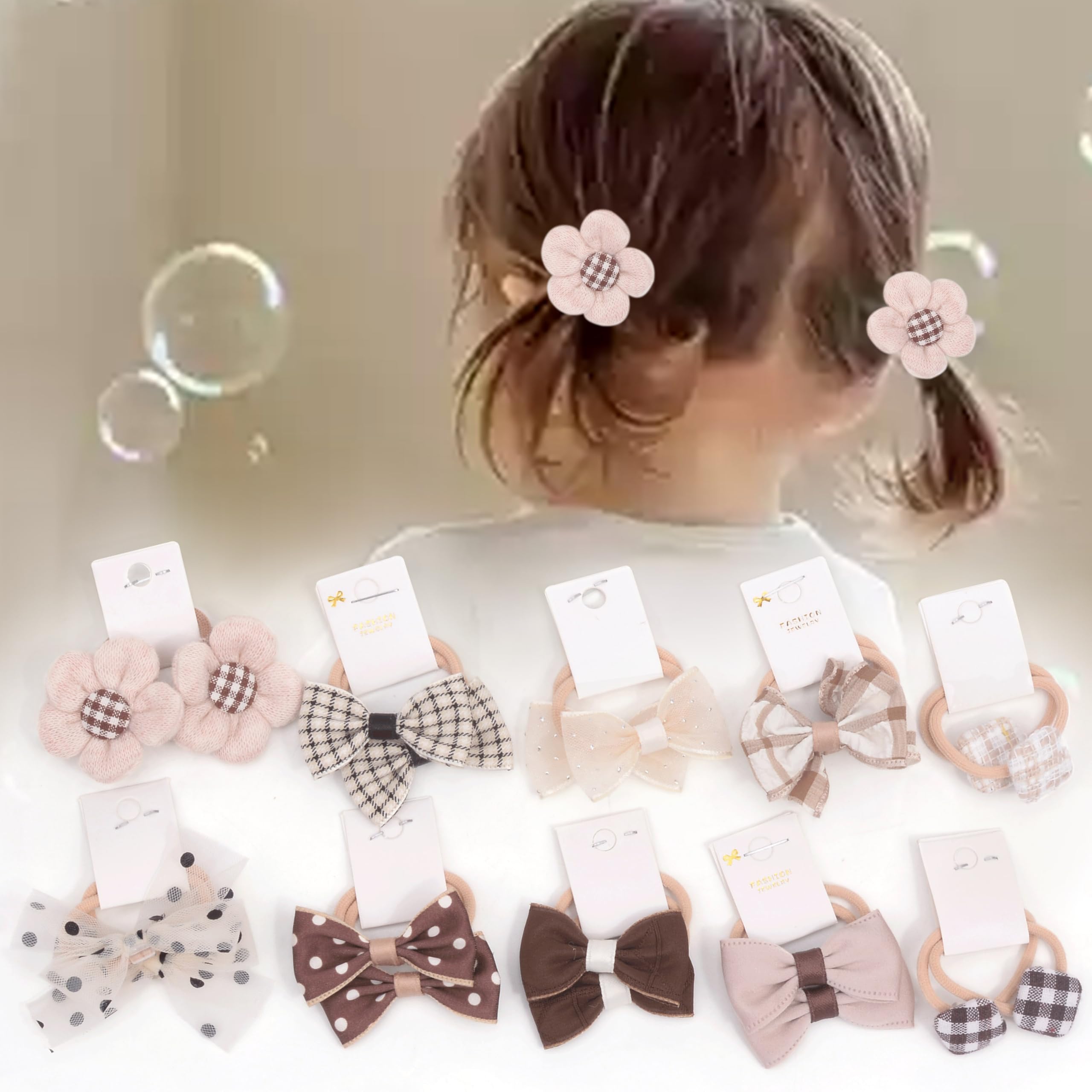 BIANHUAN Boutique baby hair bows color palette for coordinating outfits and daily styling.