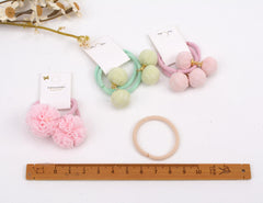 BIANHUAN colorful hair ties display with 15 colors for versatile toddler outfits