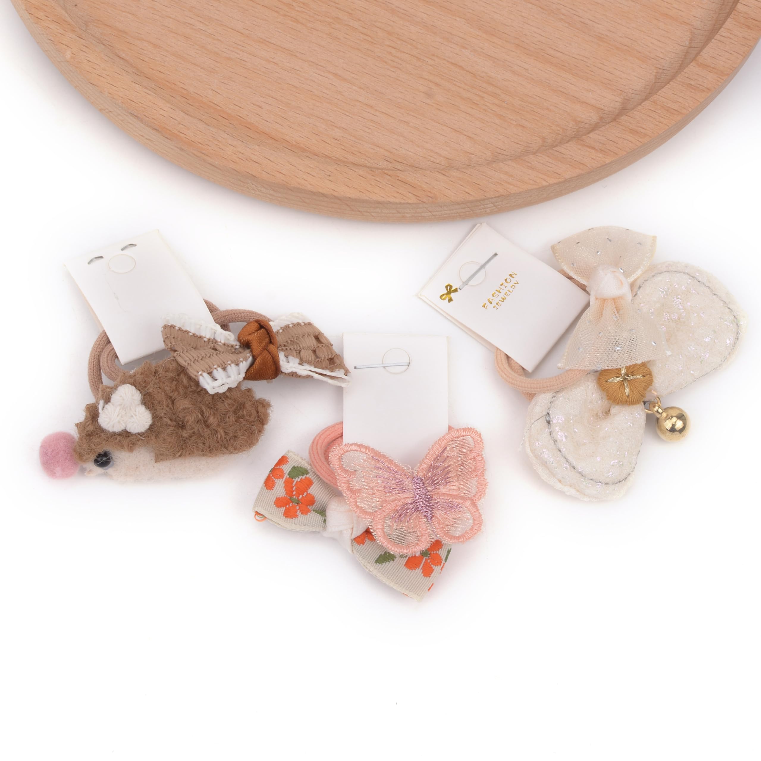 BIANHUAN hair ties with bows set-F bow-detail adds playful touch for little girls.