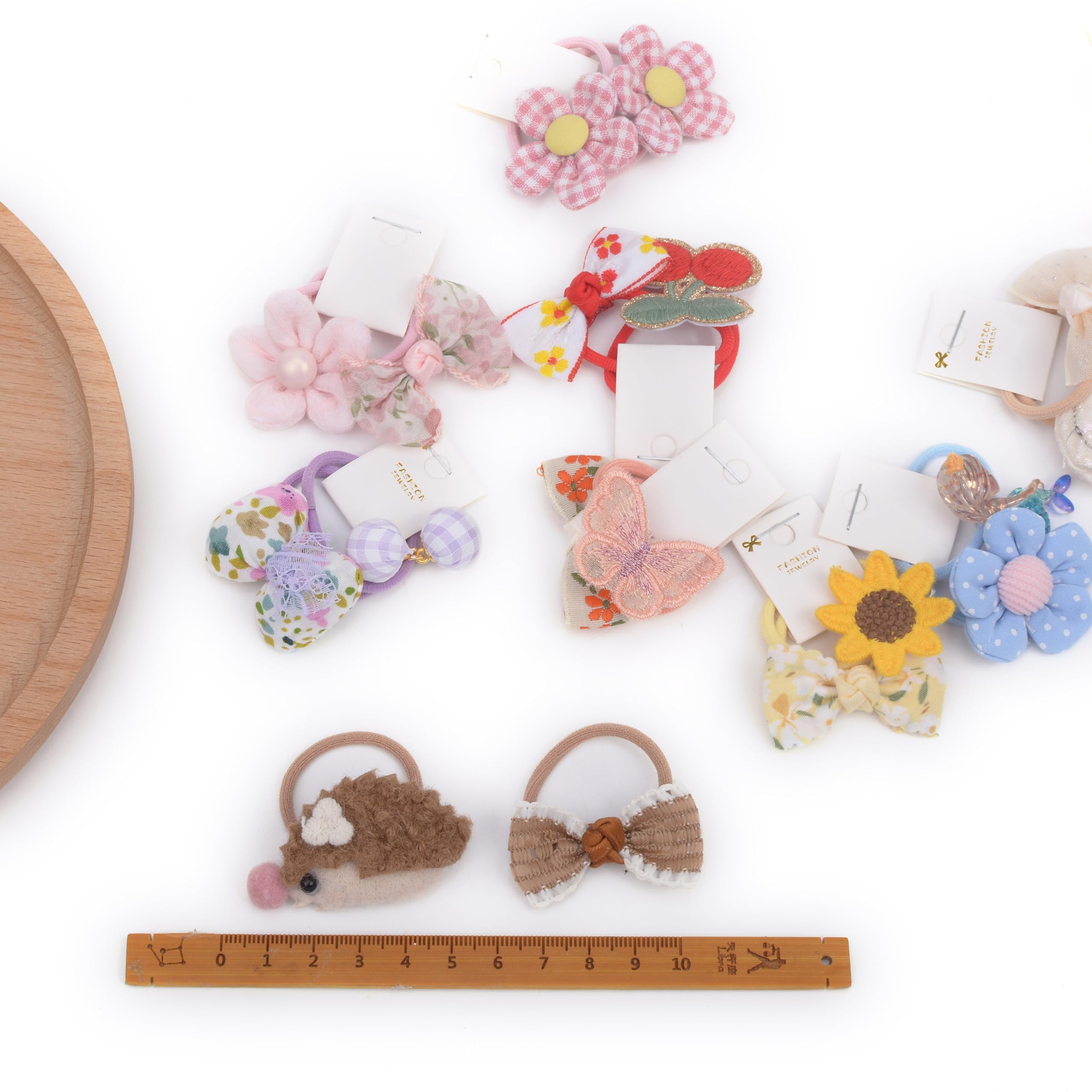 BIANHUAN hair ties with bows set-F colors array offering mix-and-match options for outfits.