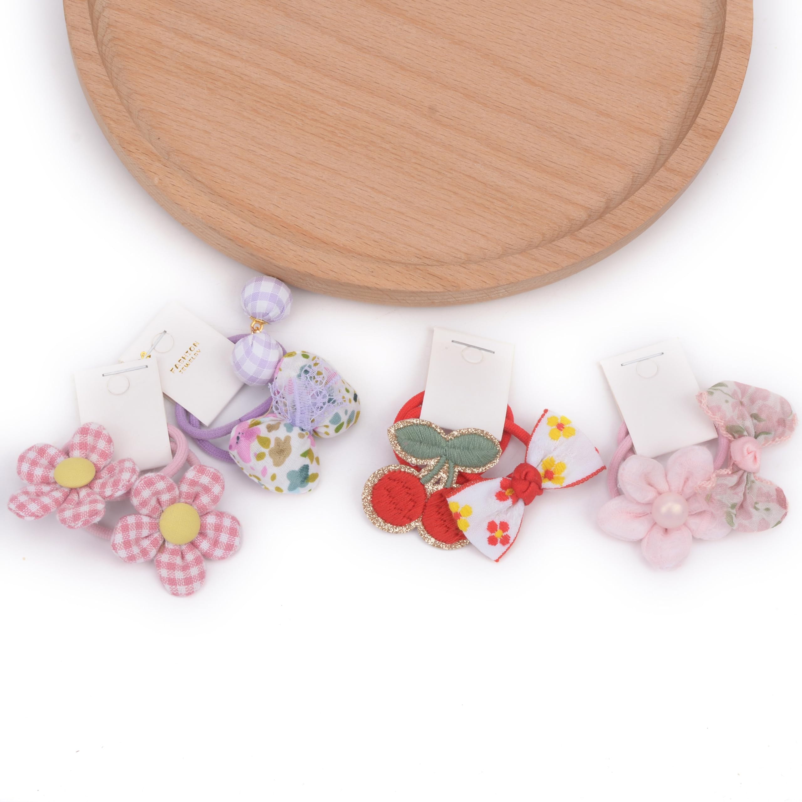 BIANHUAN hair ties with bows set-F close-up material highlights durable, stretchy band for daily wear.