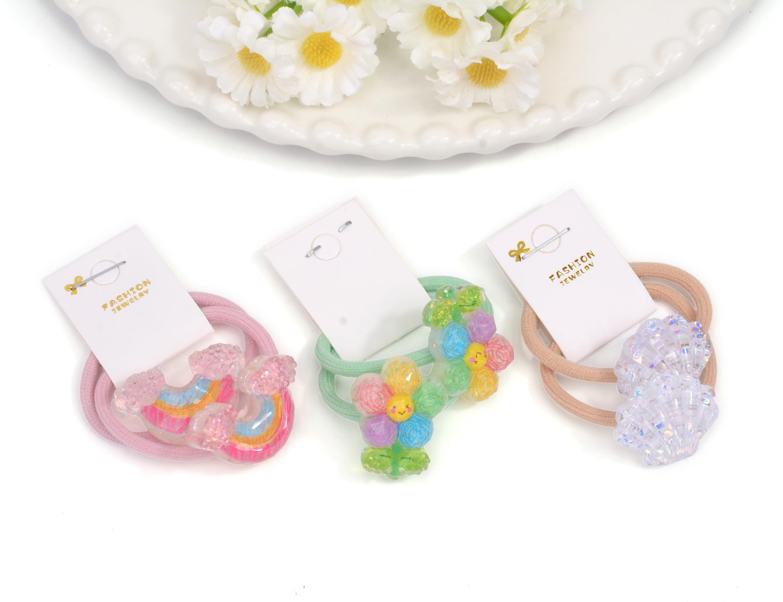 BIANHUAN hair ties for playtime and school with durable stretch.