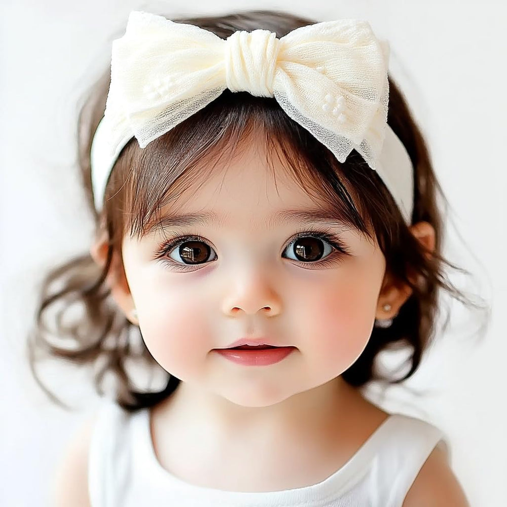 BIANHUAN baby headbands provide gentle wear for delicate hair.