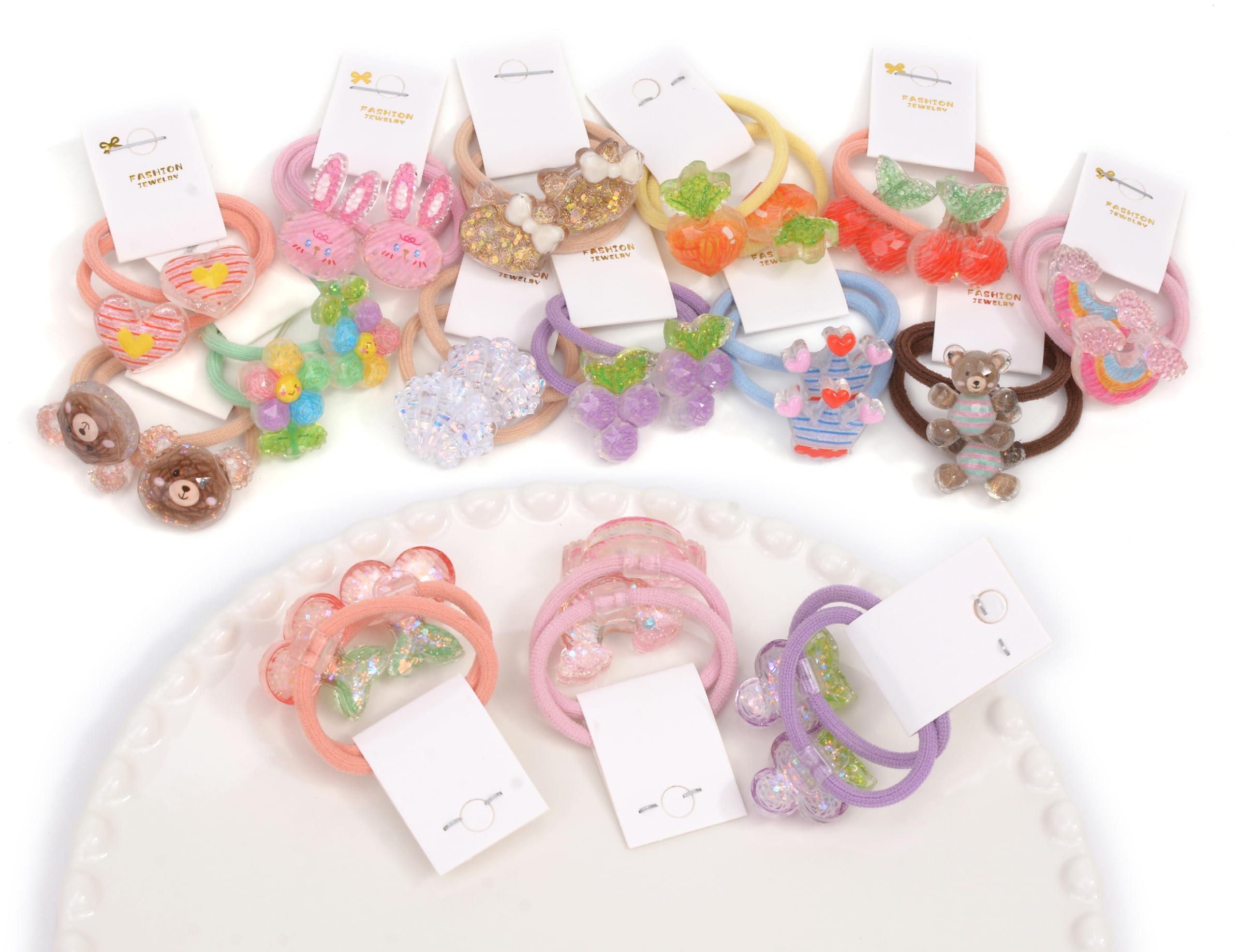 BIANHUAN snag-free soft elastic hair ties maintain gentle hold during active play.