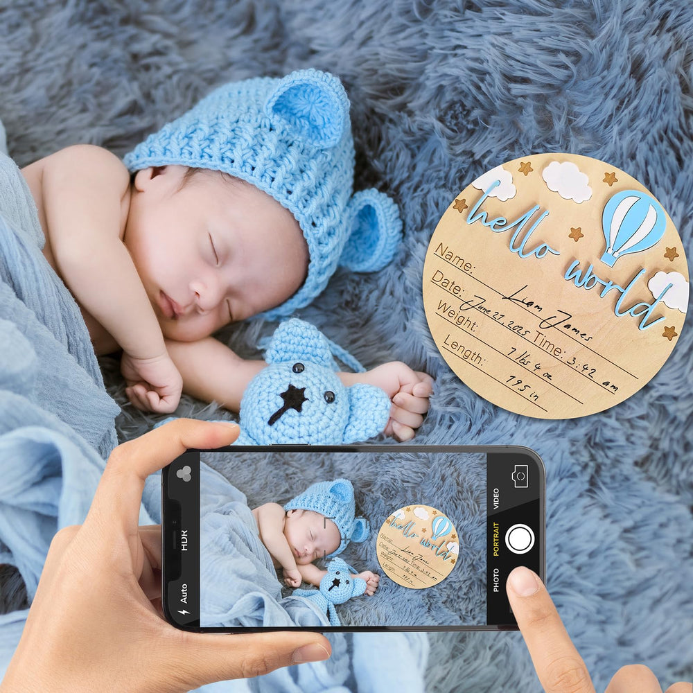 BIANSIWU Hello World sign back area for easy personalization and notes.