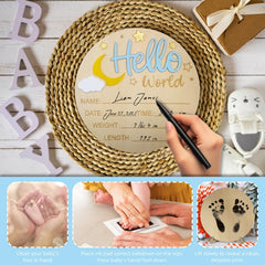 BIANSIWU ink pad enables clean baby footprints keepsakes.