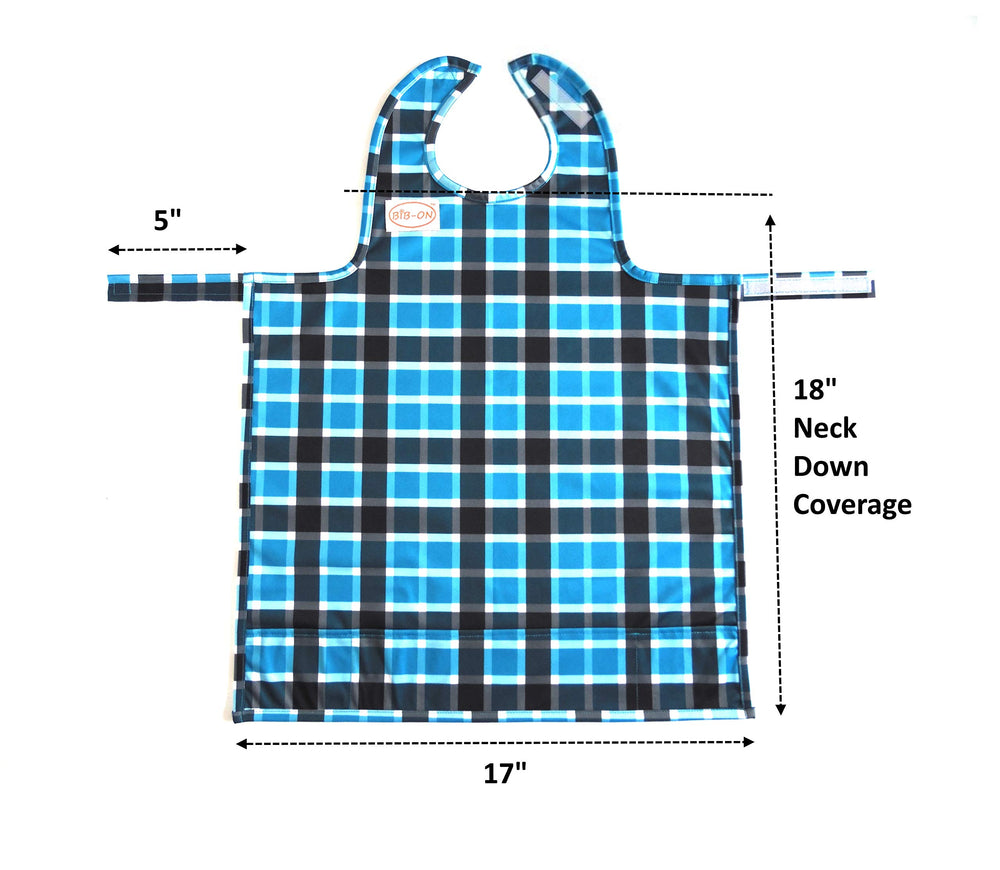 BIB-ON full-coverage bib age 0-2 fit demonstrates versatile coverage.