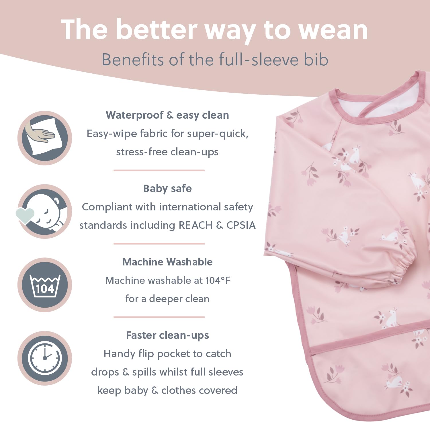 Bibado adjustable neck poppers illustrate secure, comfortable fit during feeding