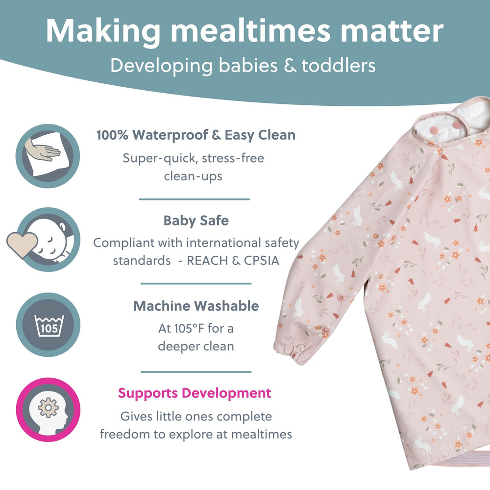 BIBaDO easy-wipe surface shown for rapid post-meal cleanup.