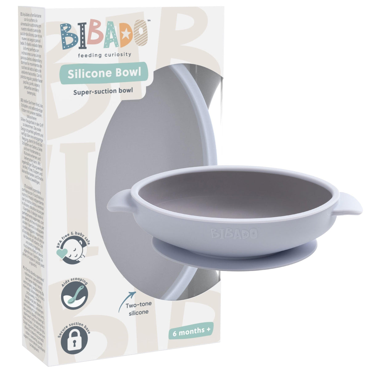 BIBaDO Mist bowl front view for independent feeding and mess reduction.