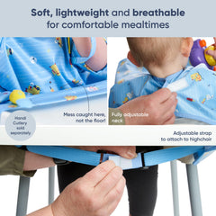 BIBaDO washable bib in laundry highlights durable, long-lasting fabric.
