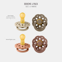 BIBS Boheme round nipple close-up highlights soft latex texture.