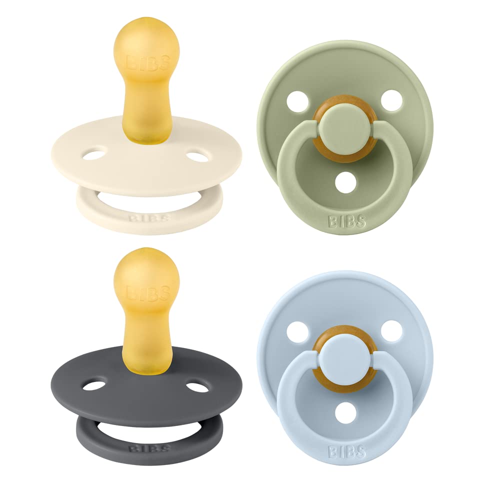 BIBS Colour Soother 4-Pack Iron Mix packshot showing color variety for quick identification