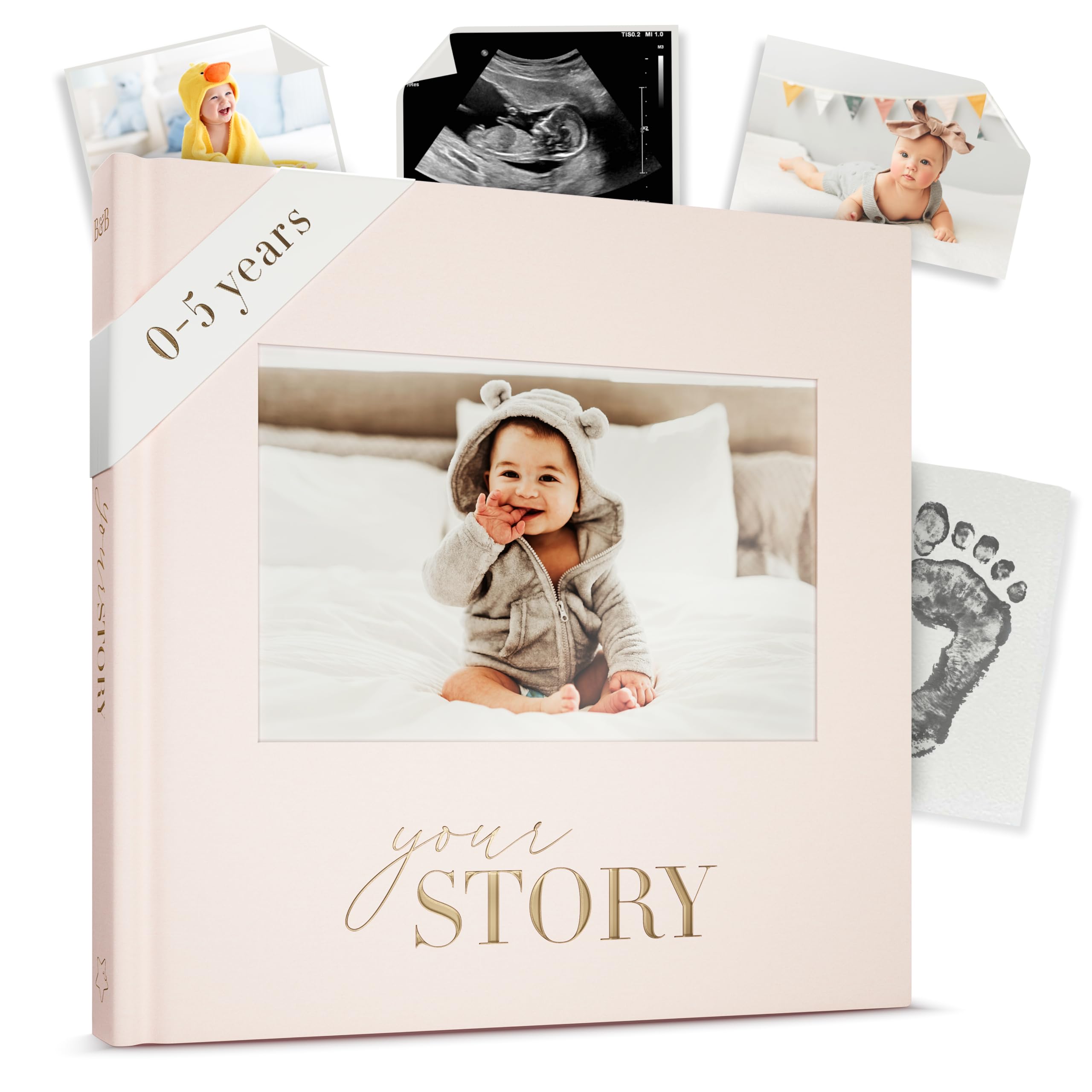 Bibi & Beau cream cover with gold foil adds premium keepsake appeal