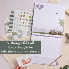 Bibi & Beau photo slots notes pages, space to add dates and memories.