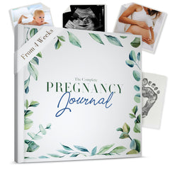 Bibi & Beau Watercolour cover, a keepsake starter for pregnancy memories.