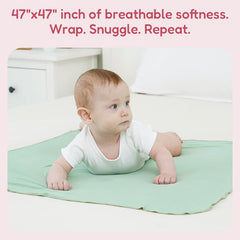 BIBIBLISSBABY hat and Hello World card with swaddle capture newborn photo memories