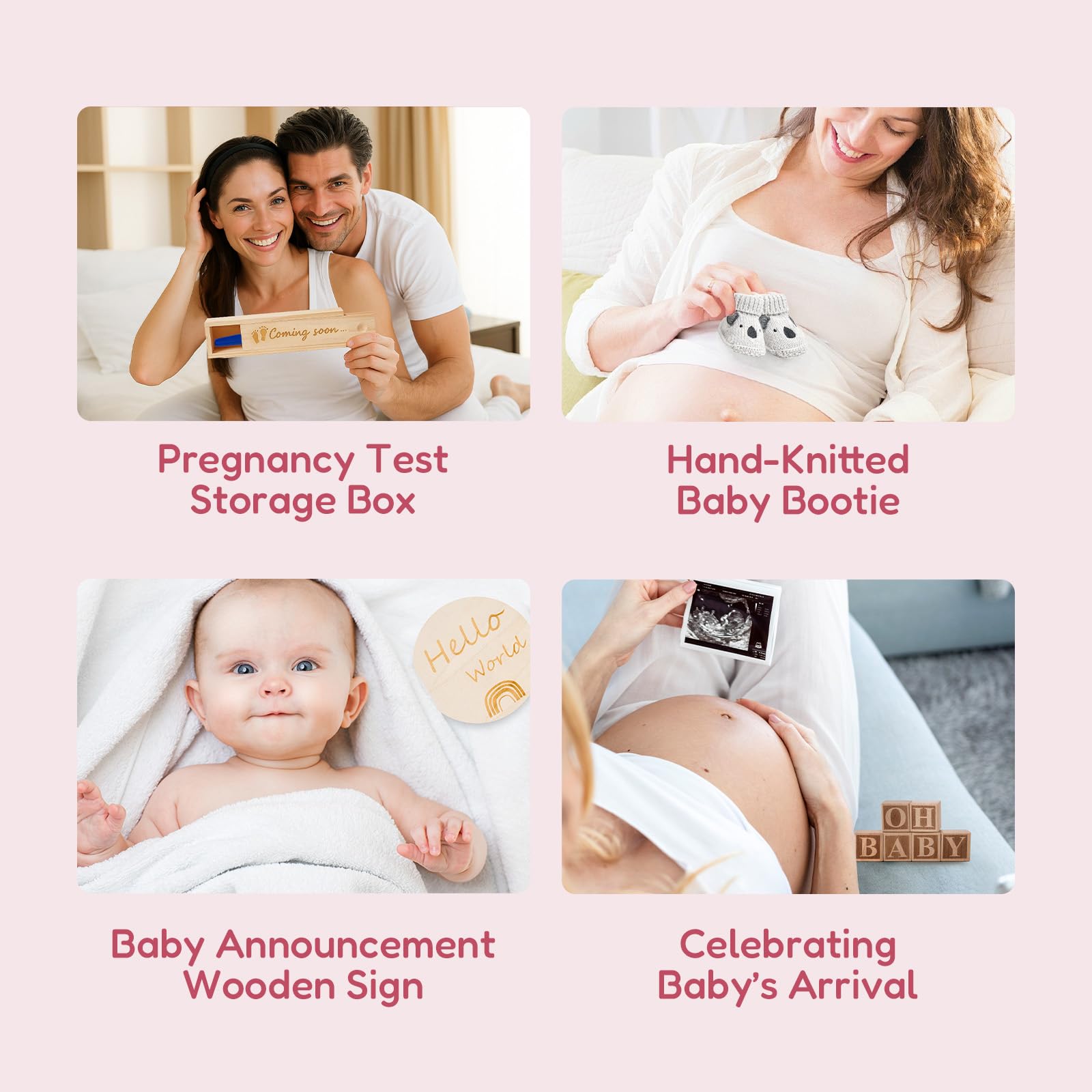 BIBIBLISSBABY tiny baby shoes completing the reveal scene