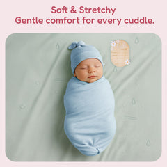 BIBIBLISSBABY gender-neutral swaddle blanket suitable for boys and girls