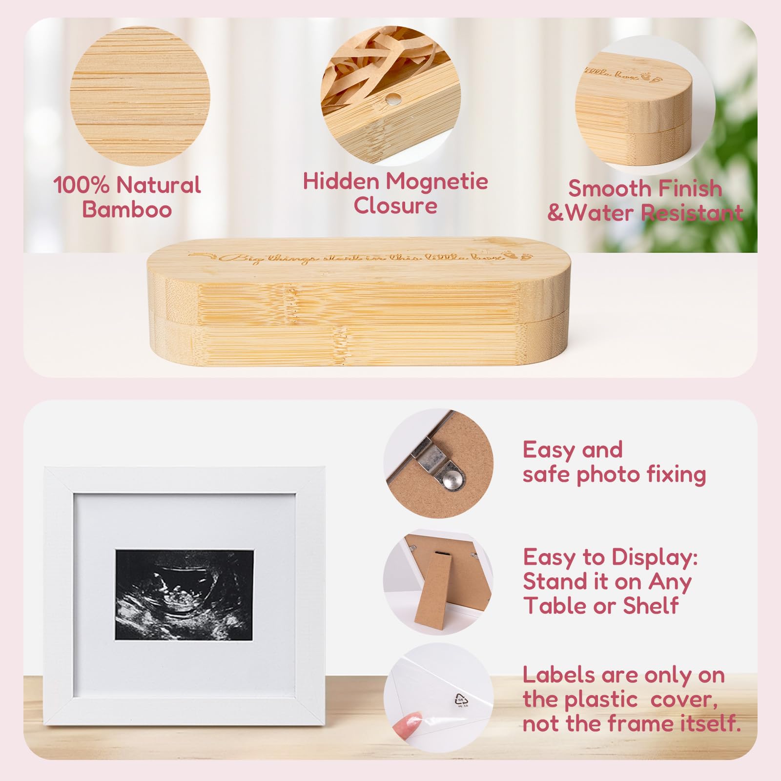 BIBIBLISSBABY pregnancy test holder tidy reveal prop