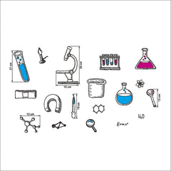 BIBITIME chemical-element-stickers-wall-art brings science concepts to life on smooth walls.