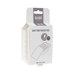 BIBS freezer tray silicone bottom releases cubes easily for smooth feeding.