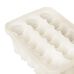 BIBS freezer tray with spill-proof grooves minimizes spills during prep.