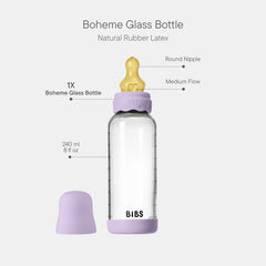 BIBS Boheme anti-colic nipple promotes smooth milk flow during feeds.