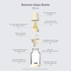 BIBS Boheme bottle cap closeup highlights secure assembly for easy cleaning.