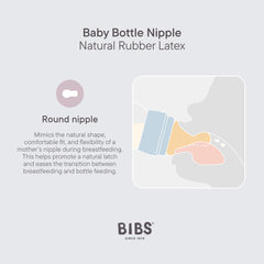 BIBS bottle lightweight design helps little hands hold securely during feeds.