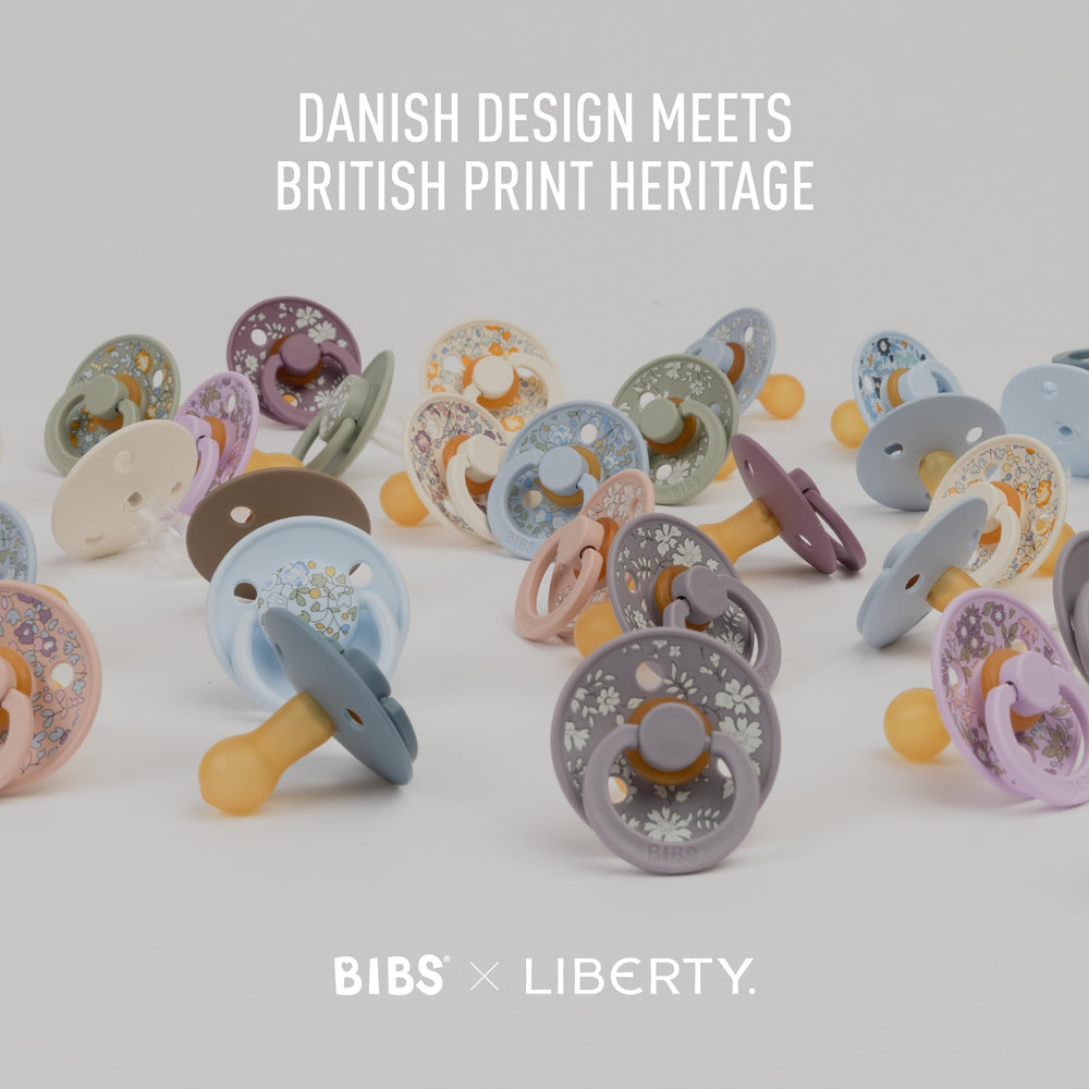 BIBS Colour Liberty Soother packaging showing two-pack gift-ready design
