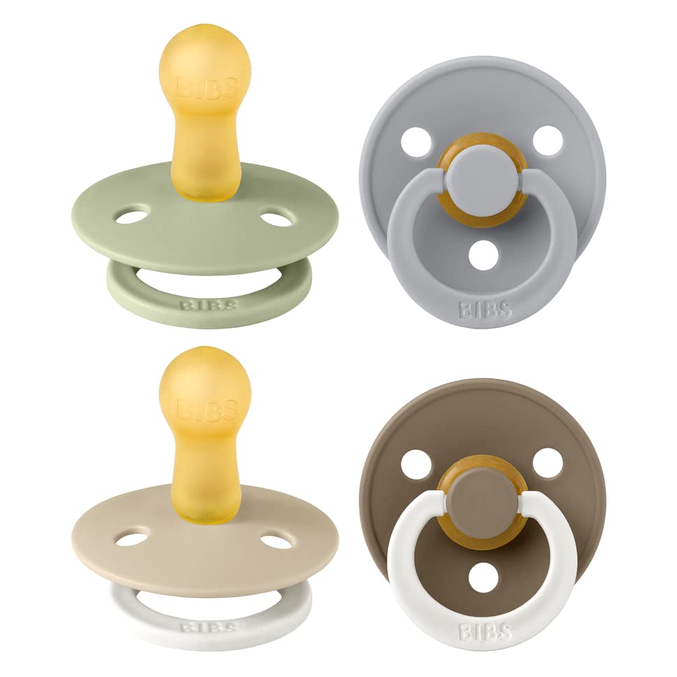 BIBS Colour Soother 4-Pack Vanilla Glow Mix packshot soothing infants