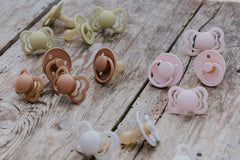 BIBS De Lux set of 2 packaging showing premium soothers