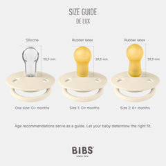 BIBS De Lux black silicone pacifier calm during night or car rides