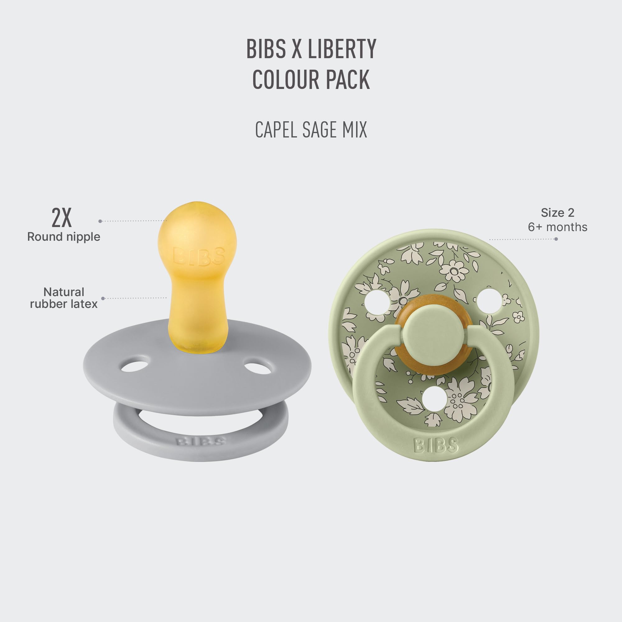 BIBS Liberty Capel Sage pack side view highlighting elegant design and comfort
