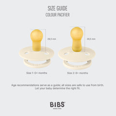 BIBS pacifier made in Denmark with natural rubber latex material