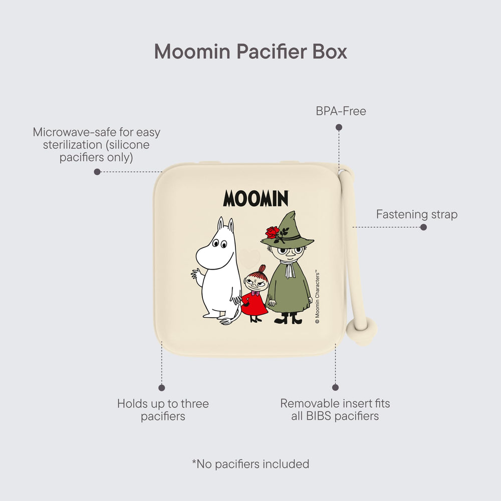 BIBS Moomins pacifier box microwave sterilizer image for quick sanitation