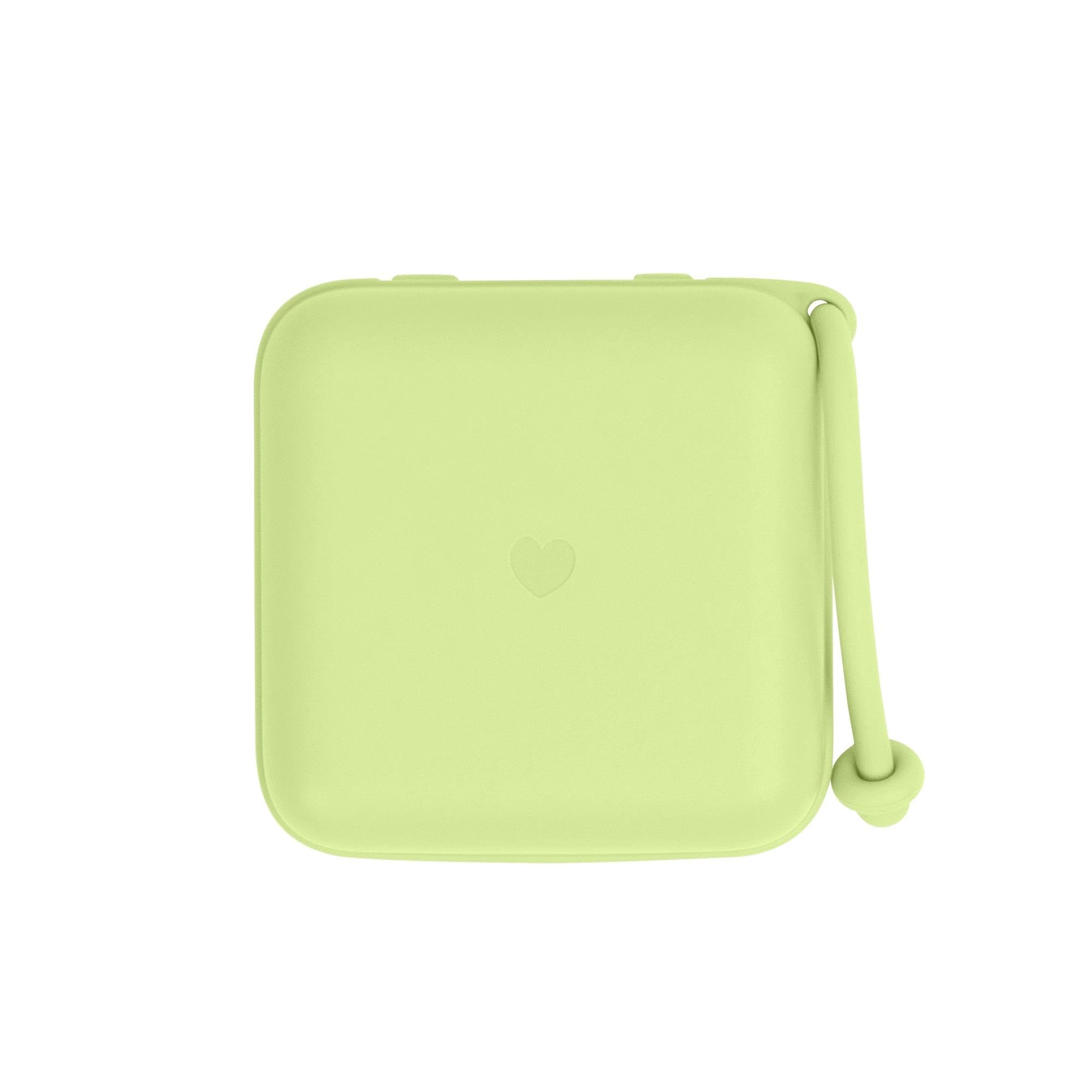 BIBS pacifier box in matcha shows safe Danish design