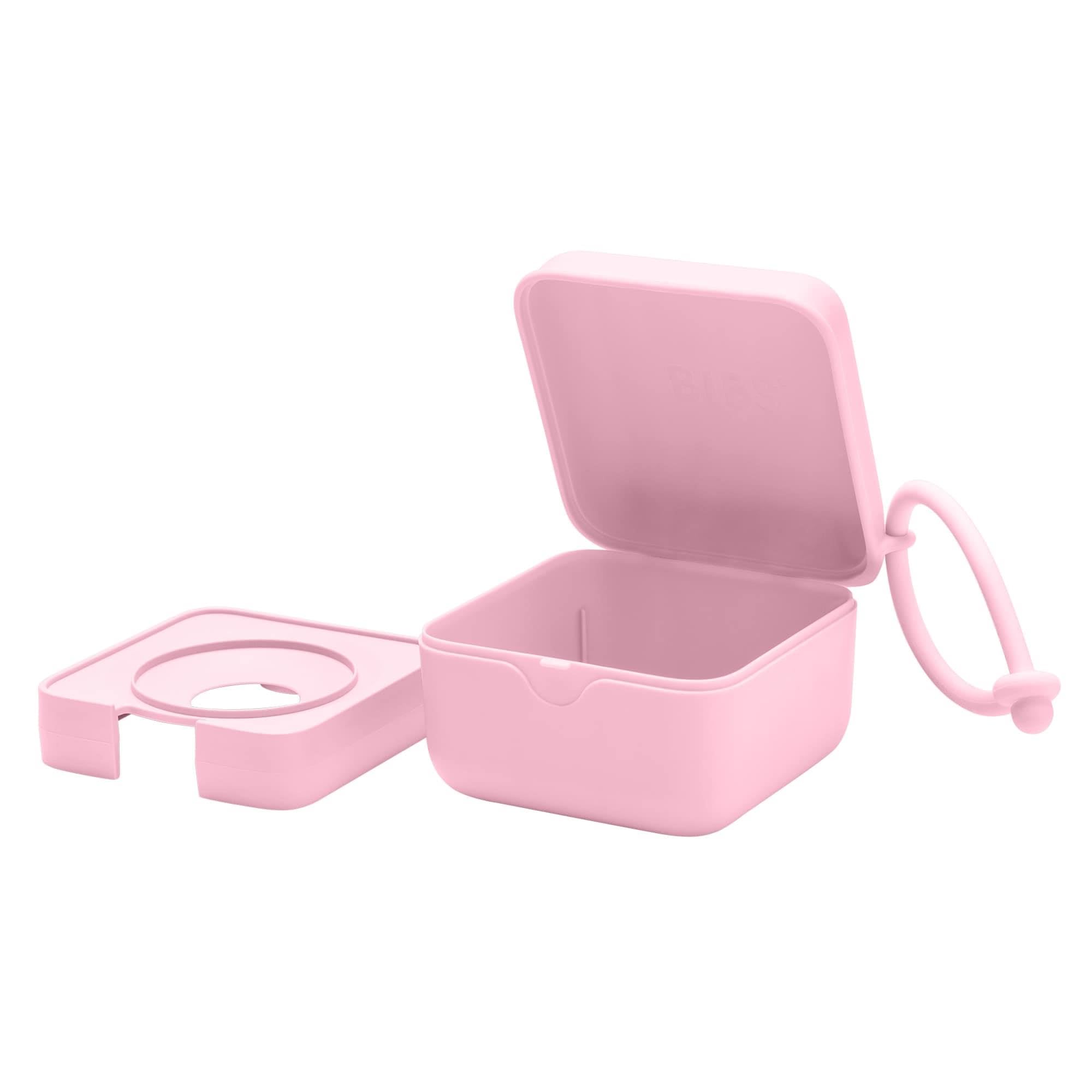 BIBS pacifier box demonstrates microwave sterilization for quick sanitization of silicone pacifiers.