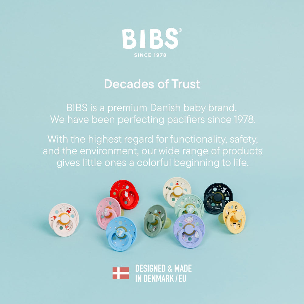 BIBS packaging and colors on display for Nordic-inspired styling