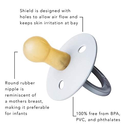BIBS pacifier made in Denmark logo highlighting Danish design and quality